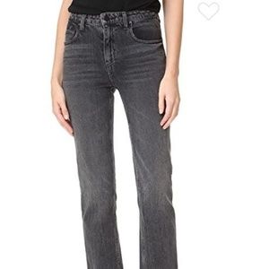 New! Alexander Wang Ride Skinny Jean in Grey Fade